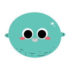 Flat Fruit Lemon Vector Elements 
