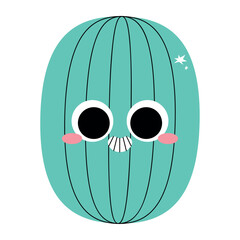 Flat Design Watermelon Slice for Summer Fruits Illustration