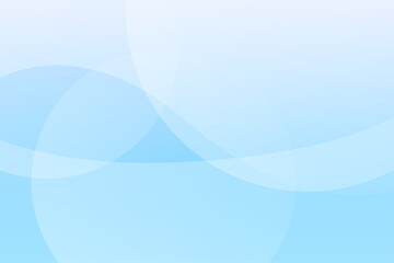 淡い水色と曲線が重なる柔らかく優しい抽象背景イラスト