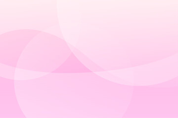 淡いピンクと曲線が重なる柔らかく優しい抽象背景イラスト