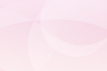 淡いピンクと曲線が重なる柔らかく優しい抽象背景イラスト