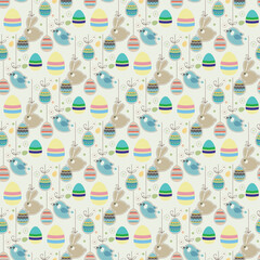 Easter seamless pattern