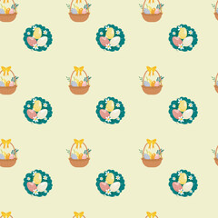 Easter seamless pattern