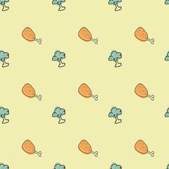 Easter seamless pattern