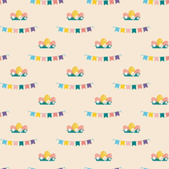 Easter seamless pattern