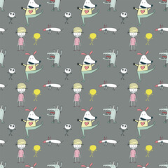 Easter seamless pattern