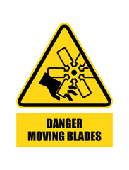 Danger movinfg blades