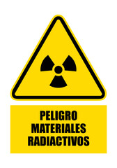 Obraz premium Peligro Materiales radiactivos