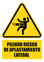 Peligro Riesgo de aplastamiento lateral
