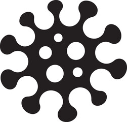 Bacterias vector icon isolated on white background