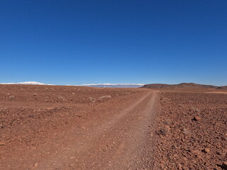 Dirt Road Through Desert Landscape