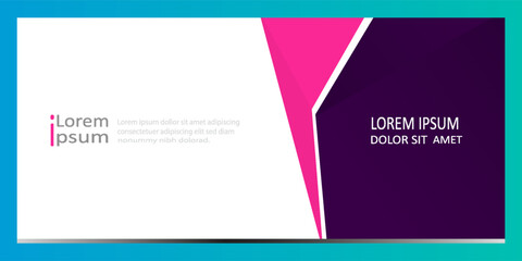 Modern tranquil banner design with a cool aquamarine breeze background.