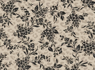 seamless pattern with floral elements