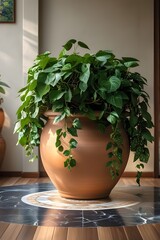 Fototapeta premium plant in a large ceramic pot