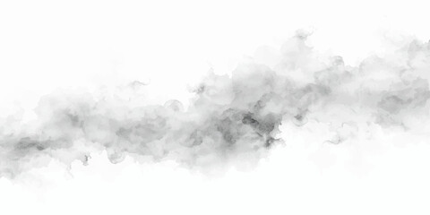 Abstract white smoke and dark clouds swirl like a vintage explosion of dust and fire, creating a textured fog isolated against a black and blue nature sky