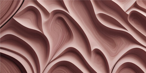 Seamless brown wood texture background with abstract geometric line pattern for modern interior wallpaper, textile print, furniture surface and professional design projects