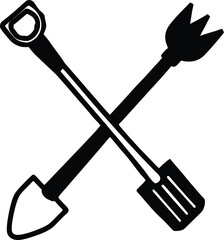 Old rusty tools texture style illustration 