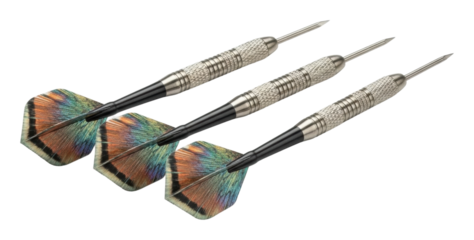 Dart throwing competition local pub sports event isolated on transparent background