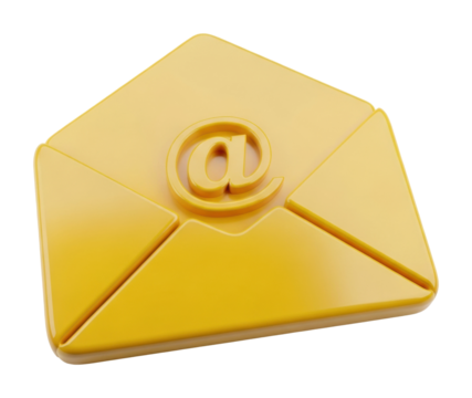 Email communication concept digital environment graphic design style isolated on transparent background - Powered by Adobe