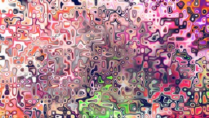 Obraz premium Abstract organic cellular texture with soft purple and pink tones, fluid mosaic pattern and dreamy digital surface