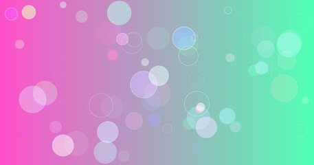 Colorful bubble gradient background