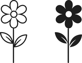 Flower - vector icon.