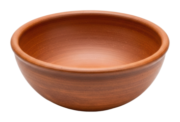 Crafting clay bowls in artisan workshop warm environment isolated on transparent background