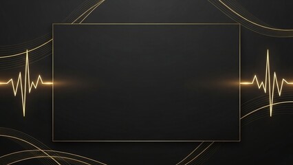 Digital stock market chart hologram on dark futuristic background with glowing lines