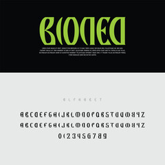 Fototapeta premium Futuristic Bio-Technology Research Illustration with DNA Helix and Laboratory Equipment in Flat Minimalist Vector Design