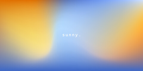 Abstract pastel gradient sunny weather sky colors. Blurred blue and orange gradient colors. Soft pastel rainbow colors. Sunset or sunrise background