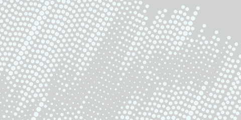 Dot white gray wave light technology texture background. Abstract modern grey. Spotted white and gray texture. Cards, business, presentation template .
