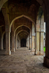 Obraz premium Prayer hall of jama masjid Mandu Madhya Pradesh 
