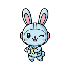 Cute Bunny Vector Illustration