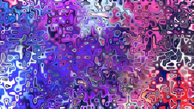 Abstract organic cellular texture with soft purple and pink tones, fluid mosaic pattern and dreamy digital surface