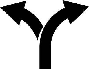 Road Arrow Flat Style Vector Icon Traffic Direction Symbol and Navigation Outline Graphic Group Featuring Turn, Curve and Wayfinding Arrow Signs