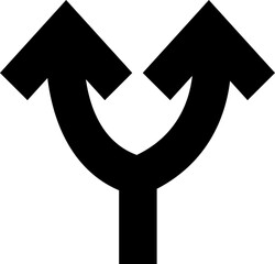 Road Arrow Flat Style Vector Icon Traffic Direction Symbol and Navigation Outline Graphic Group Featuring Turn, Curve and Wayfinding Arrow Signs