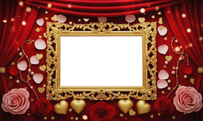 Valentines day 2026 background Grainy texture PNG Background. Valentine's day PNG design card. Holiday banner, web poster, flyer, color brochure 