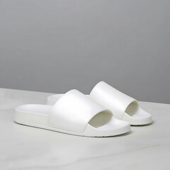 Minimalist white slides