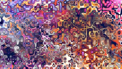Obraz premium Abstract organic cellular texture with soft purple and pink tones, fluid mosaic pattern and dreamy digital surface