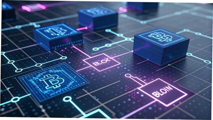 "Blockchain Network Visualization with Bitcoin and Smart Contract Nodes"