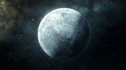 Obraz premium Moon's surface, space background, cosmic view, for astronomy