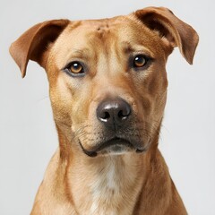 Obraz premium Cão isolado em fundo branco