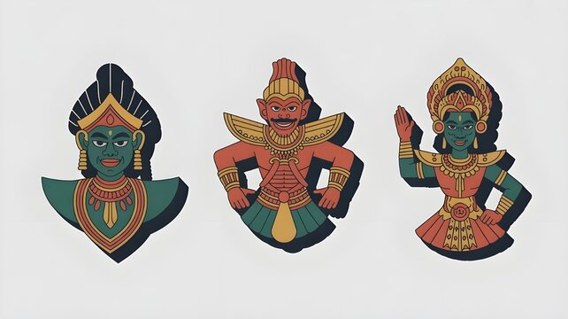 vector illustration of wayang 