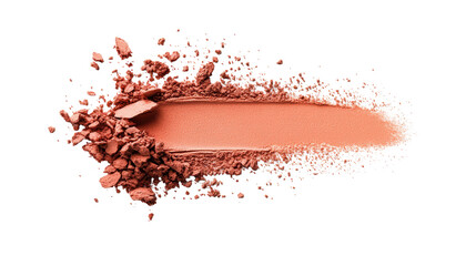 Red Powder Splash on Transparent Background