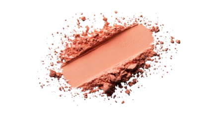 Crushed Powder Texture on Transparent Background