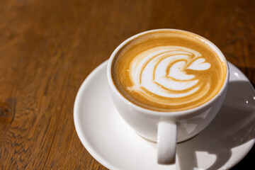 white big cup of cappuccino 