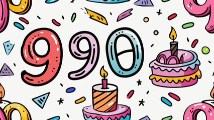 Celebration isolated on white background Vector