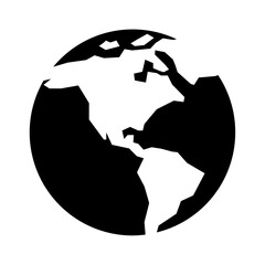 Earth Globe America Icon