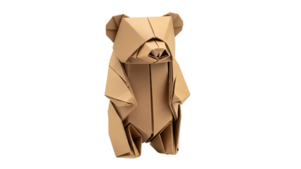 Origami bear craft