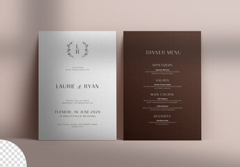 Stationery Cards Mockup Isolated